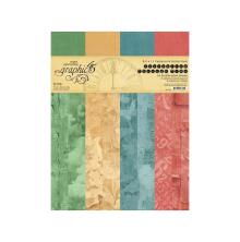Graphic 45 Patterns &amp; Solids Collection Pack 8.5X11 - Journaling Through Time