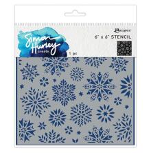 Simon Hurley create. Stencils 6X6 - Dazzling Snowflakes