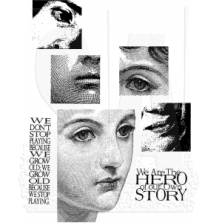 Tim Holtz Cling Stamps 7X8.5 - Classics #5