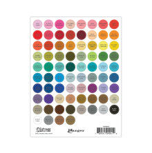Tim Holtz Distress Small Round Label Sheets - Black