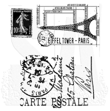 Tim Holtz Cling Stamps 7X8.5 - I See Paris CMS009