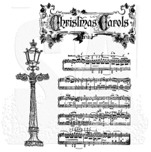 Tim Holtz Cling Stamps 7X8.5 - Festive Sounds CMS048