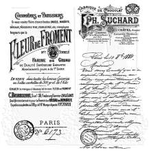 Tim Holtz Cling Stamps 7X8.5 - French Marketplace CMS071