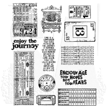 Tim Holtz Cling Stamps 7X8.5 - Going Somewhere CMS090