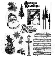 Tim Holtz Cling Stamps 7X8.5 - Mini Holidays #2 CMS096