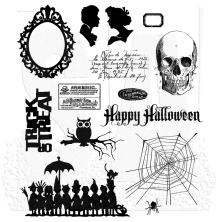 Tim Holtz Cling Stamps 7X8.5 - Mini Halloween #3 CMS140