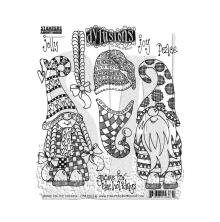 Dylusions Cling Stamps 8.5X7 - Gnome For The Holidays DYR10036