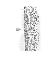 Dylusions Cling Stamps 8.5X7 - Long Christmas Borders DYR10037