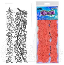 Dylusions Cling Stamps 8.5X7 - Holly Garlands DYR10038