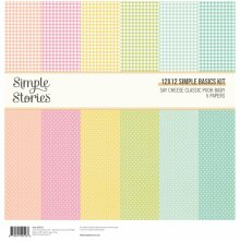 Simple Stories Basics Paper Pack 12X12 - Say Cheese Classic Pooh Baby