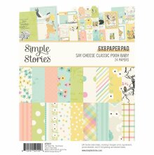 Simple Stories Double-Sided Paper Pad 6X8 - Say Cheese Classic Pooh Baby