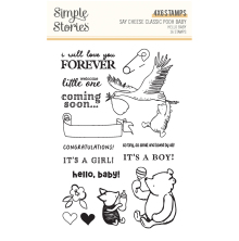 Simple Stories Clear Stamps - Hello Baby