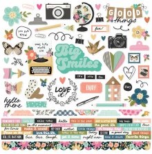 Simple Stories Sticker Sheet 12X12 - Take Note
