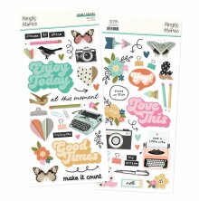 Simple Stories Foam Stickers 58/Pkg - Take Note