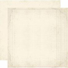 Simple Stories Simple Vintage Junk Drawer Basics Cardstock 12X12 - Magnolia