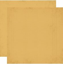 Simple Stories Simple Vintage Junk Drawer Basics Cardstock 12X12 - Marigold