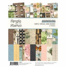 Simple Stories Double-Sided Paper Pad 6X8 - Simple Stories Simple Vintage Junk D