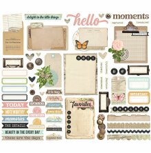Simple Stories Bits &amp; Pieces Die-Cuts 62/Pkg - Simple Vintage Junk Drawer Journa