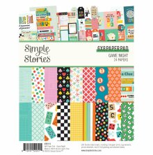 Simple Stories Double-Sided Paper Pad 6X8 - Game Night
