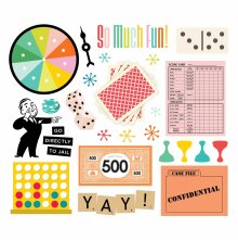 Simple Stories Bits &amp; Pieces Die-Cuts 27/Pkg - Game Night Big