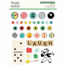 Simple Stories Self-Adhesive Brads - Game Night