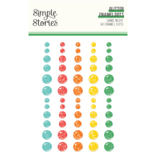 Simple Stories Enamel Dots 60/Pkg - Game Night
