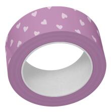 Lawn Fawn Washi Tape - Purple Tiny Hearts LF3940