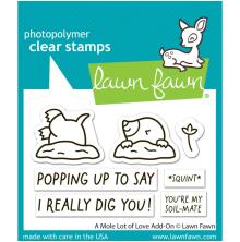 Lawn Fawn Clear Stamps 2X3 - A Mole Lot of Love Add-On LF3945