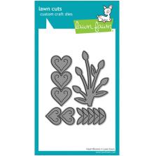 Lawn Fawn Dies - Heart Blooms LF3958