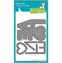Lawn Fawn Dies - Giant Outlined Love LF3960