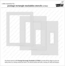 Lawn Fawn Stencils - Postage Rectangle Stackables LF3965