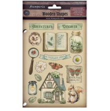 Stamperia Wooden Shapes A5 - Herbarium Silvae