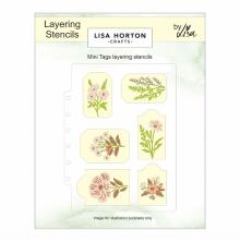 Lisa Horton Crafts Layering Stencils 5X7 - Mini Tags