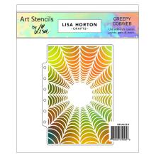 Lisa Horton Crafts A5 Layering Stencil - Creepy Cobwebs