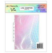 Lisa Horton Crafts A5 Layering Stencil - Crumpled Netting
