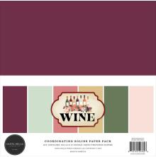 Carta Bella Solids Collection Kit 12X12 - Wine