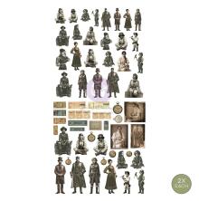 Prima Finnabair Ephemera 116/Pkg - Time Travellers