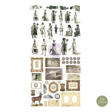 Prima Finnabair Ephemera 112/Pkg - Steam and Frost