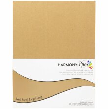 Harmony Hues 110# Cardstock 8.5X11 50/Pkg - Kraft