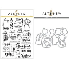 Altenew Clear Stamps 6X8 + Die Set - Coffee Love UTG�ENDE
