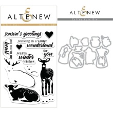 Altenew Clear Stamps 4X6 + Die Set - Modern Deer UTG�ENDE