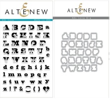 Altenew Clear Stamps 4X6 + Die Set - ASL Love UTG�ENDE