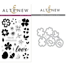 Altenew Clear Stamps 4X6 + Die Set - Heart Flowers UTG�ENDE