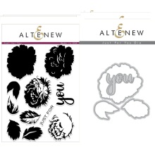 Altenew Clear Stamps 6X8 + Die Set - Just for You UTG�ENDE