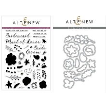 Altenew Clear Stamps 6X8 + Die Set - Bride-To-Be UTG�ENDE