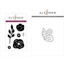 Altenew Clear Stamps 2X3 + Die Set - Floral Elements UTG�ENDE