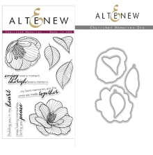 Altenew Clear Stamps 4X6 + Die Set - Cherished Memories UTG�ENDE