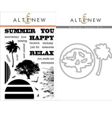 Altenew Clear Stamps 6X8 + Die Set - Gradient Sunset UTG�ENDE