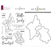 Altenew Clear Stamps 6X8 + Die Set - Hello Gorgeous UTG�ENDE