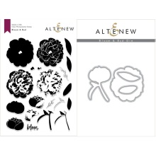 Altenew Clear Stamps 6X8 + Die + Stencil Set - Bloom &amp; Bud  UTG�ENDE